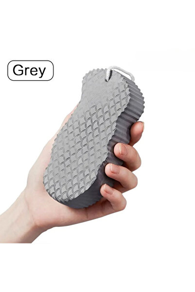 Choice3 1 قطعة إسفنجة حمام سحرية رمادية للأطفال فرشاة تقشير ثلاثية الأبعاد لإ...