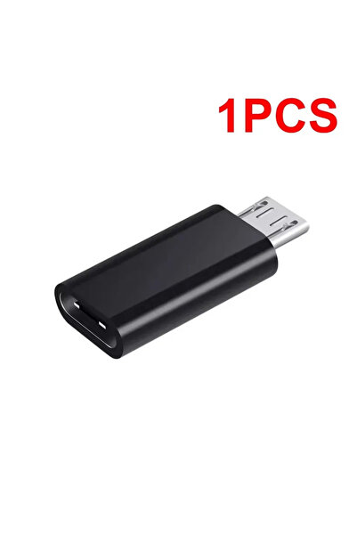 Choice 1 قطعة سوداء 10-1 قطعة محول Micro USB أنثى إلى ذكر من النوع C محول OTG...