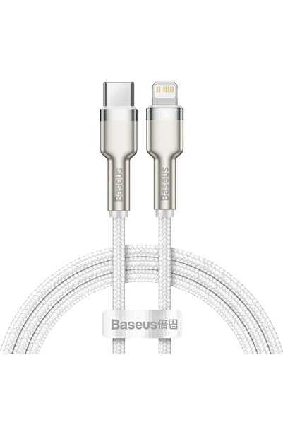 Baseus 2m White 20W PD USB C Cable for iPhone 14 13 12 Fast Charging Charger for MacBook iPad Pro Ty