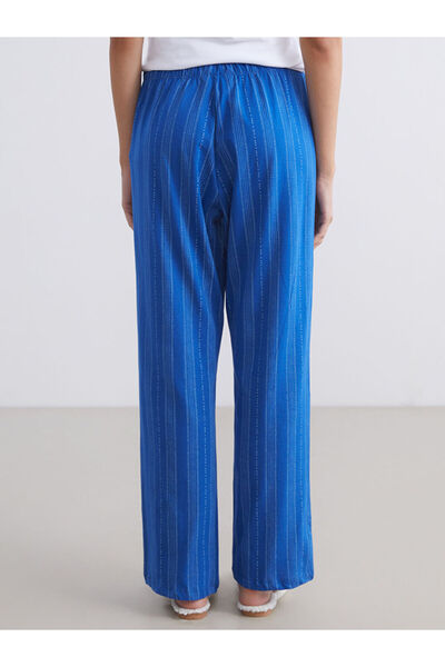 LC Waikiki Sparkling Choices from Shining Store |   Plus Size Elastic Waist Striped Women's Pajama Bottoms