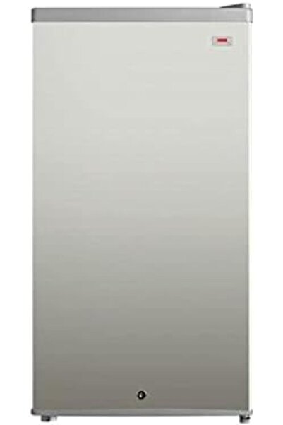 HAAM Large Single Door Refrigerator, Silver, 3.0 Cubic Feet