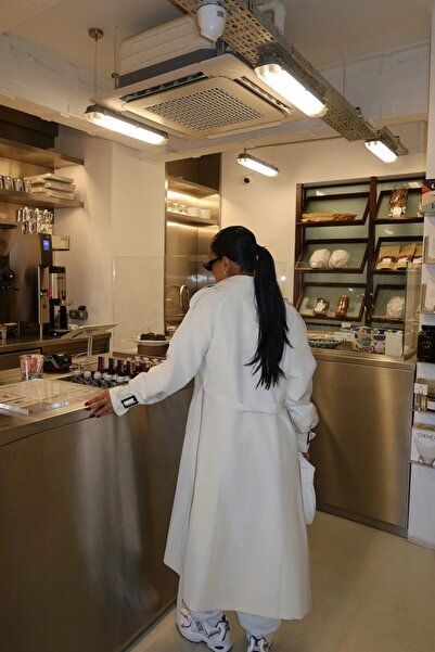 TANISA Lunora Belt Detail Long Trench Coat Tns-2139