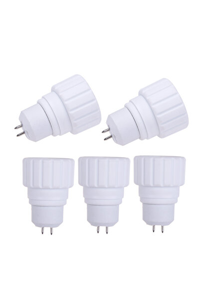 Alloet 5 قطع محول MR16 إلى GU10 محول إضاءة احترافي لمصابيح الإضاءة المنزلية...