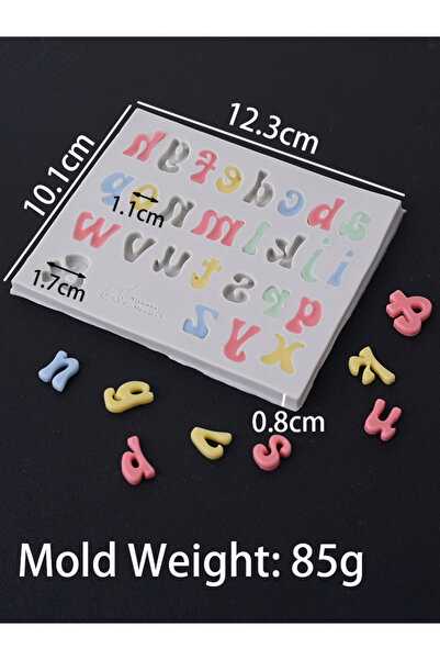 choice2 حروف صغيرة، أرقام عربية جديدة، حروف إنجليزية، قالب سيليكون ثلاثي الأب...
