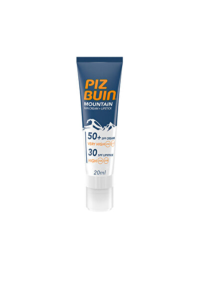 Piz Buin Mountain Sonnencreme Spf50+ 20 Ml + Lippenstift F20 2,3 ml