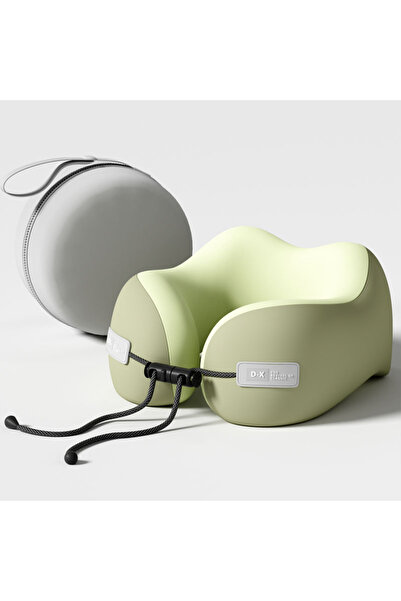 Choice 45x45 سم وسائد عنق من الإسفنج المرن على شكل حرف U باللون الأخضر وسادة ...