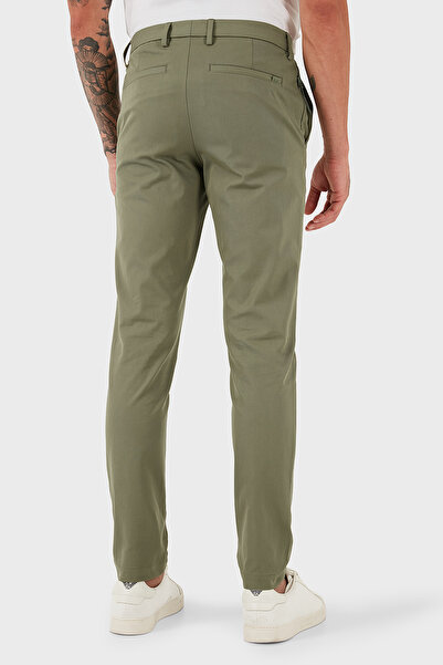 BOSS Pamuklu Slim Fit Normal Bel Dar Paça Chino Pantolon Erkek PANTOLON 50543945 314