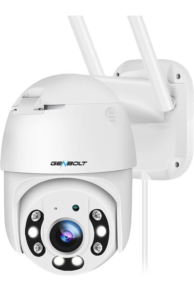 GENBOLT 2.5K WiFi Security Camera Outdoor With PoE, 2.4/5GHz Dual WiFi CCTV Camera with Auto Trackin