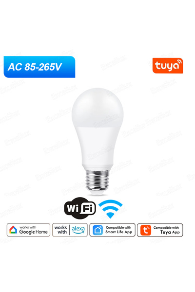 Choice نعم 85-265 فولت WiFi Tuya E27 مصباح LED تطبيق التحكم بلوتوث / WiFi مصا...