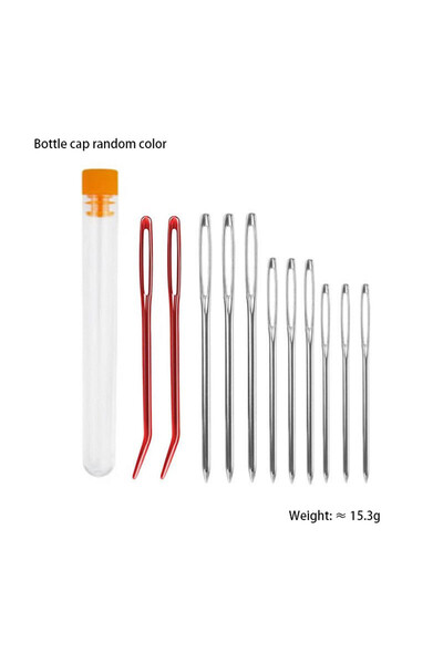 Choice1 Set E Hand Sewing Needle Set - Blunt Big Eye Elbow Needles for DIY Knitting Embroidery Sweater Sewin