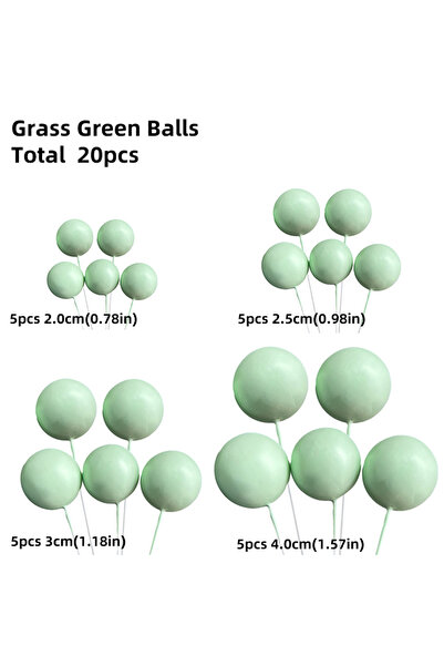 Choice4 20pcs grass green Jungle Animals Cake Toppers Safari Kids 1st Birthda...