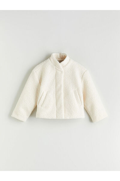 LC Waikiki Sparkling Choices from Shining Store | Mock Neck Girls' Coat
