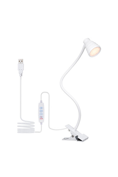 Choice WHITE Tomshine 5W 24LEDs مصباح مكتبي للطاولة ومصباح للقراءة بجانب المش...