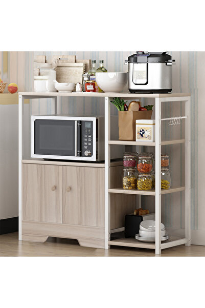 Sheinhome رف مطبخ، مناسب لتخزين الميكروويف/المقالي/الأواني الفخارية على الرف بالكامل