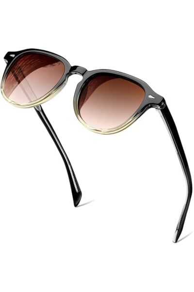 Generic KANASTAL Acetate Sunglasses for Men Women, Vintage Round Mens Sun Glasses Polarized