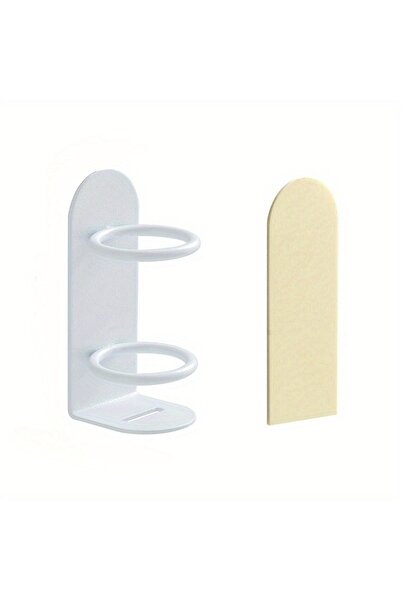 Choice حامل فرشاة أسنان أبيض صغير الحجم وموفر للمساحة - حامل تثبيت على الحائط...