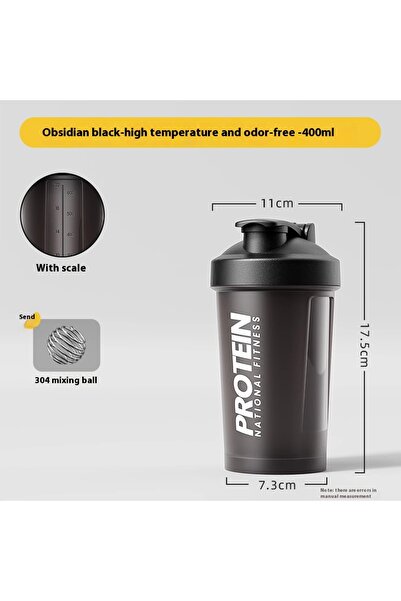 Choice 400-600 مل أسود 400 مل كوب خلط جيانشي كوب مياه رياضي للياقة البدنية كو...