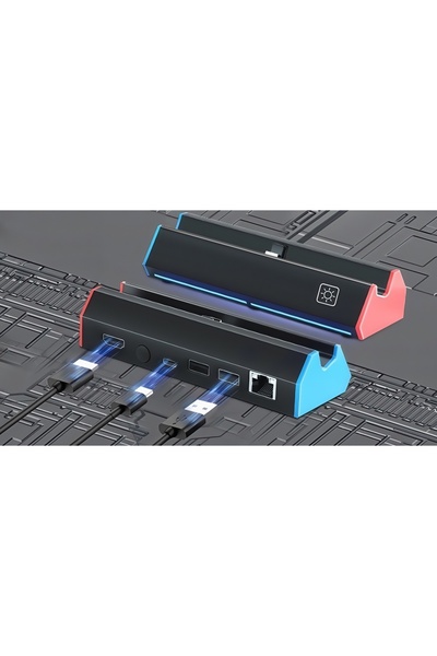 Choice 2301DA Nintendo Switch/OLED Docking Station | 4K HDMI TV Adapter | Type-C/USB Port | Portable Dock R