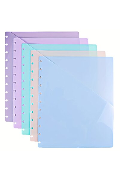 Choice 5Pcs 5Pcs Discbound Dividers with Pockets Discbound Notebook 7x9.25'' 9 Disc Bound Planner Inserts P