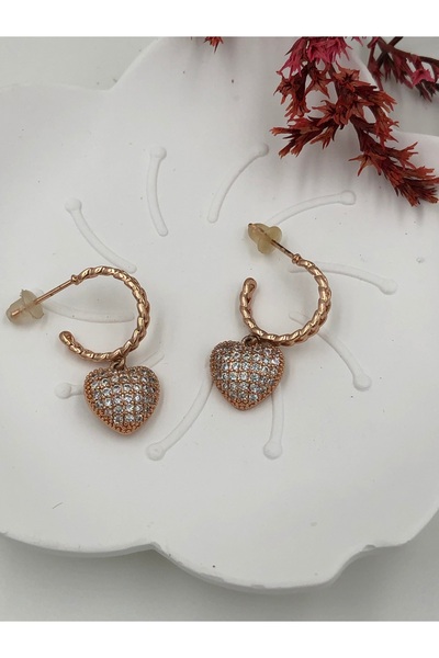 fmaccessoriess Steel Women's Earrings Stainless Steel Color and Size Are Designed in the Description Images Are by Fmaccesori̇es Brand