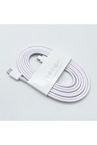 Samsung كابل dw767 من النوع C بطول 1.8 متر أبيض، 1.8 متر، 5 أمبير، كابل بيانات فائق السرعة لهاتف Galaxy S23 S20 S21 S