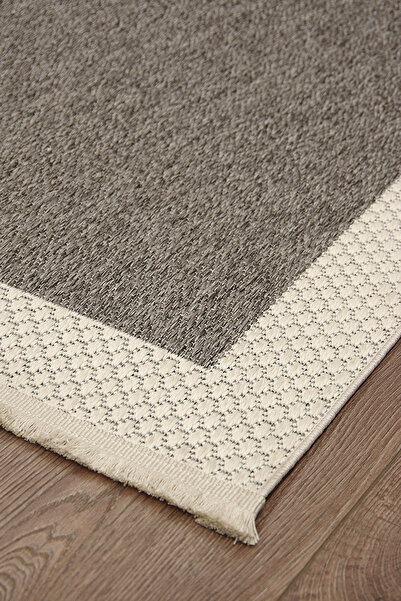 KASHE HALI Rattan Koleksiyonu Kolay Temizlenen Yıkanabilir Bordürlü Sisal Halı