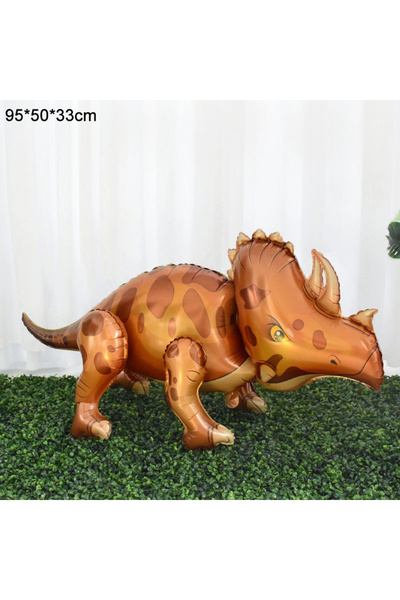 Choice أخرى B كبيرة 4D ديناصور يمشي بالون فويل حيوانات الغابة ديكورات حفلة عي...