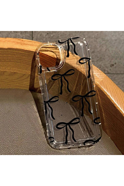 Choice للآيفون 16 1 حافظة للآيفون 16 15 14 13 12 11 Pro Max Coquette Black Bo...