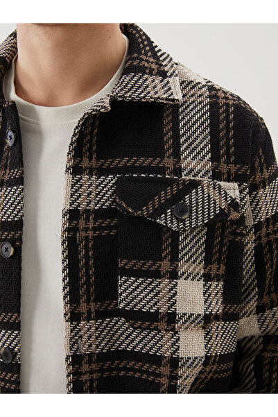 LC Waikiki Ανδρικό πουκάμισο καρό με κανονική εφαρμογή