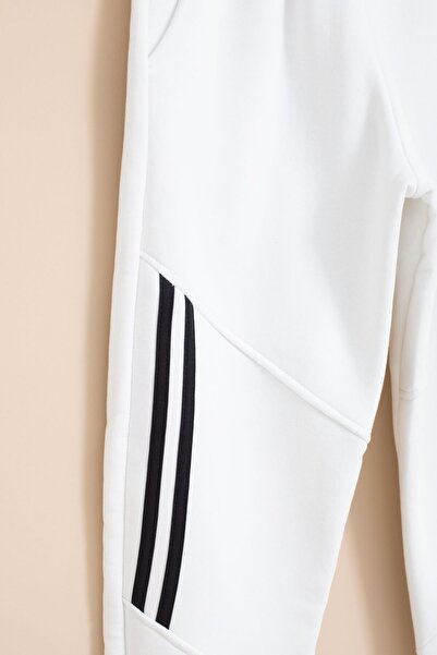 Cansın Mini Λευκή ρίγα με λεπτομέρεια εκτύπωσης και ελαστική μέση για αγόρια 21454