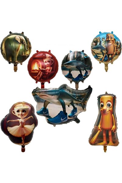 Choice كما في الصورة 18 بوصة 7 قطع مجموعة بالونات للأطفال الرضع بطابع Brainro...