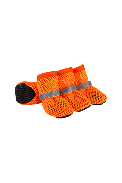 Choice M Orange 4pc, Dog Shoes Non-slip Breathable Wear-resistant Dog Boots S...