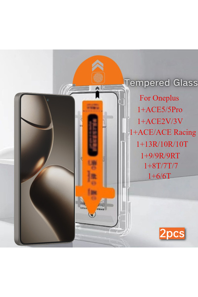 Choice9 واقي شاشة زجاجي عالي الدقة لهاتف ون بلس 8T (قطعتان) متوافق مع 13R ACE...