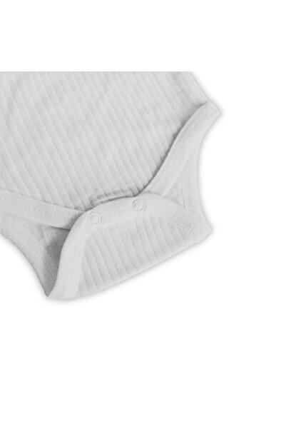Novibaby Pack of 10 Cotton Baby Undershirts with Snap Fasteners White, Newborn Children 0-36 Months, Flexible Fit