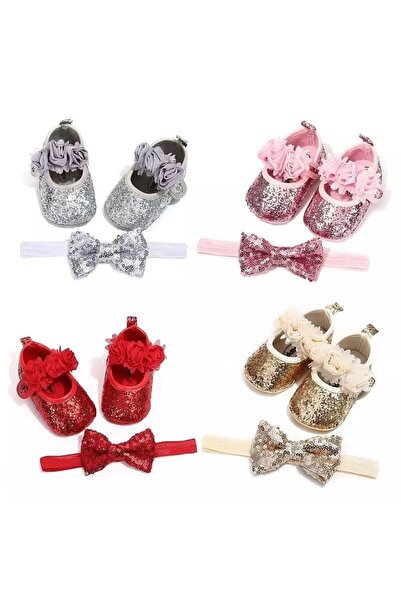 drool Βρεφικές μπαλαρίνες με πούλιες (Χρώμα: Κόκκινο, Μέγεθος: 3)