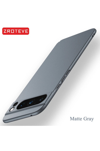 Choice Google Pixel 9a رمادي غير لامع لحافظة Pixel8 Pro Zroteve غطاء PC صلب غير لامع فائق النحافة لهاتف Google Pix