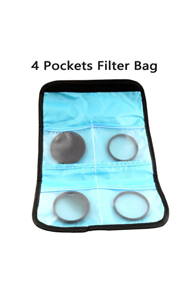 Choice حقيبة عدسات قابلة للطي من لايت داو، 4 قطع، 3 فتحات، 6 جيوب محفظة الأشع...