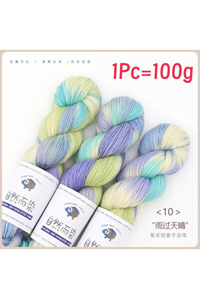 Choice 9 1Pc 100g/roll Merino Wool Yarn Handmade Dyed Wool Yarn Soft Sweater ...