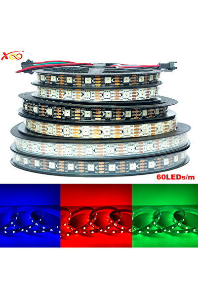 Choice لوحة PCB سوداء IP65 5 م 300 مصباح LED DC12V WS2815 مصابيح LED مزدوجة الإشارة RGBIC شريط إضاءة LED 2815 مرن