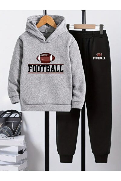 Cevval Дитячий худі з капюшоном і спортивний костюм з 3-нитковим шардоном для осені/зими