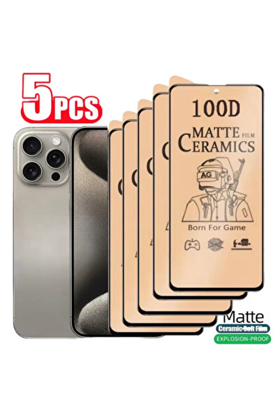 Choice24 5 قطع من فيلم السيراميك غير اللامع لهاتف iPhone 16 Plus من NNBILI، و...