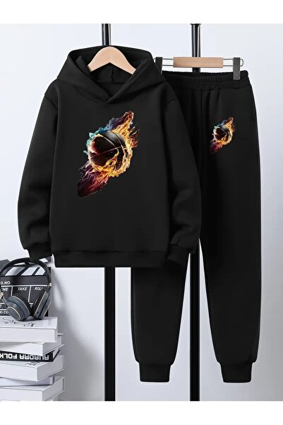 Cevval Παιδικό φούτερ με κουκούλα και φούτερ με στάμπα 3 νήματα με ανάλαφρο χρώμα για το φθινόπωρο/το χειμώνα