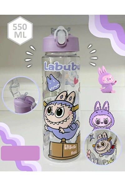 UNDERGROUND TRADE Labubu Matara Suluk , Kilitli Kapak, Koku Yapmaz, Tritan Sa...