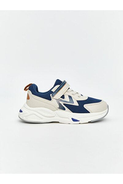 LC Waikiki Mavi Bağcık ve Cırt Cırtlı Erkek Bebek Spor Ayakkabı