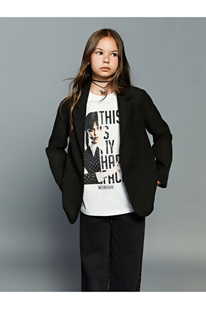 LC Waikiki Mg Trenden Black Girl's Blazer Jacket