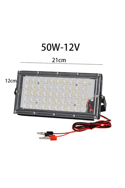 Choice ضوء بارد 6000K DC12V-50W DC12V LED Flood Light 50W 100W كشاف خارجي IP6...