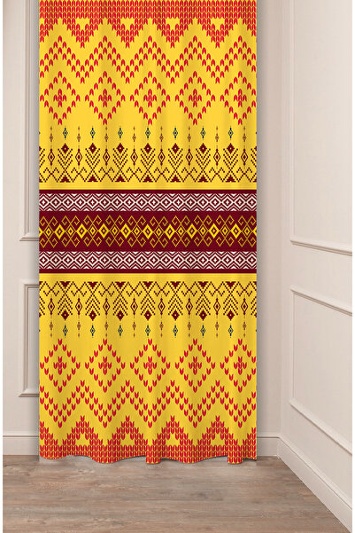 GREENDECOR Authentic, Anatolian, Ethnic Patterned Special Design Digital Prin...