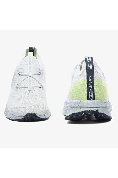 Lacoste Run Spin Eco Unisex White Yellow Sneaker Unisex Daily Sports Shoes White Yellow