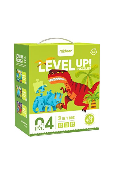 Mideer ألغاز Level Up - دينو (3 في 1) المستوى 4