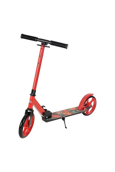 hak-iş oyuncak Dude 2 Teker Katlanabilir Kırmızı Scooter - Ayarlanabilir Direksiyon , Destek Ayağı (1 adet)